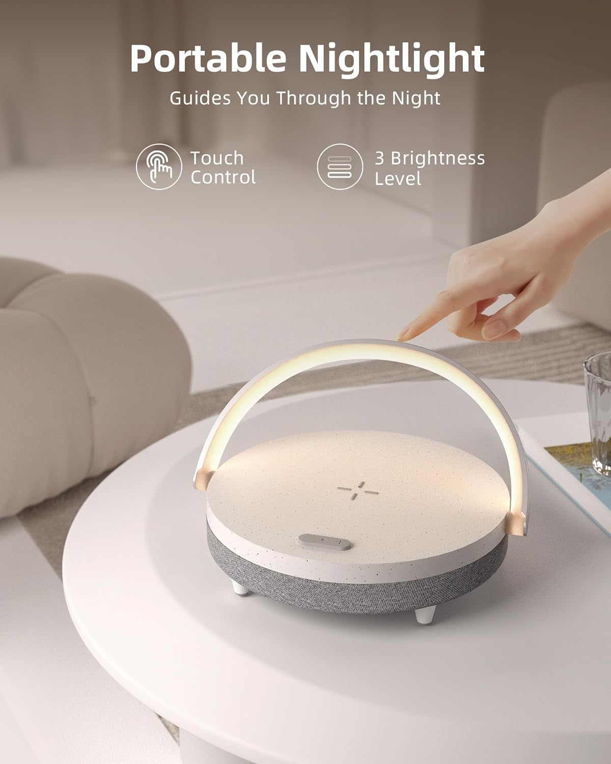 Bedside Lamp Wireless Charger LED Table Lamp