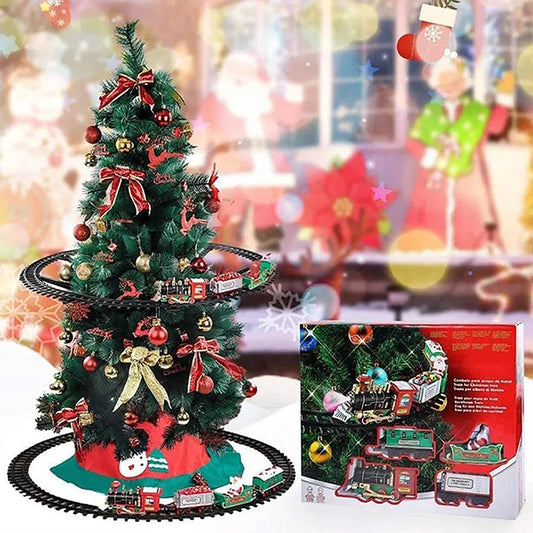 Kits de trem ferroviário para decoração de árvore de Natal