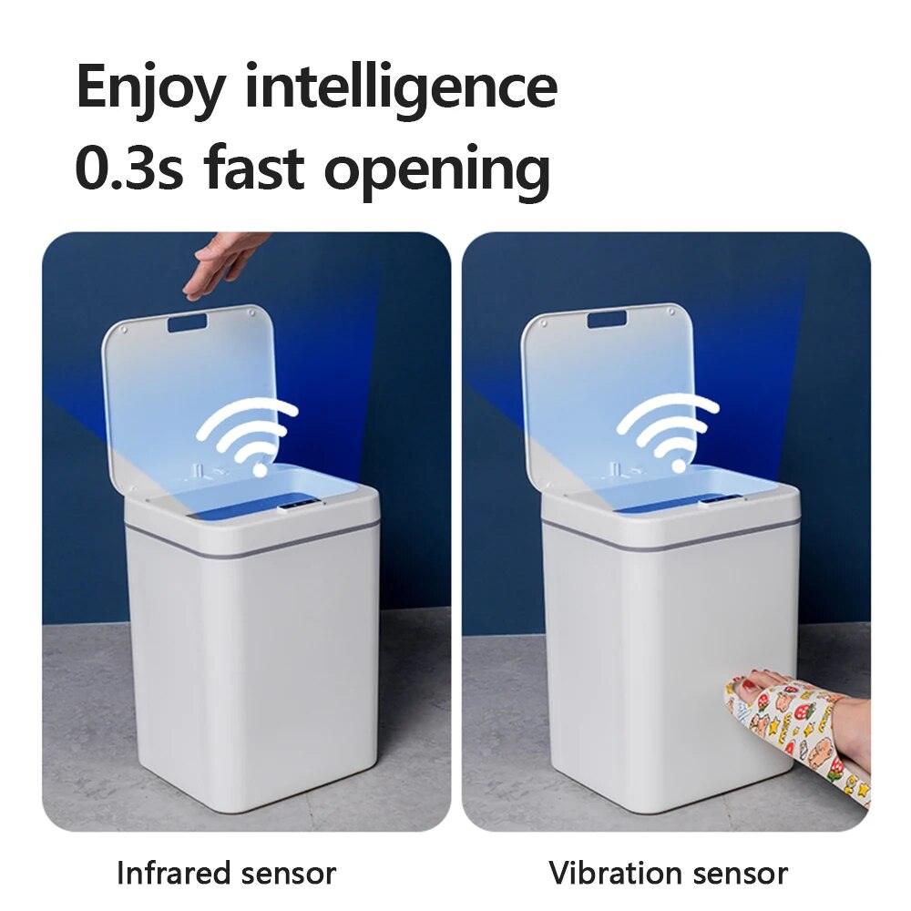 Lixeira com sensor inteligente