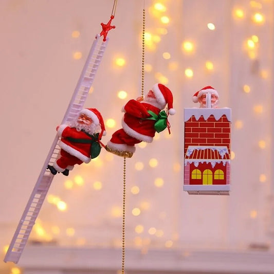 Christmas Electric Climbing Beads Santa Claus