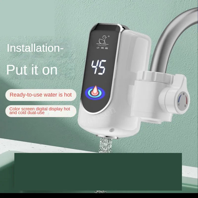 Kitchen Electric Water Heater Tap Quick Install Instant Hot Water Faucet Cold Heating Faucet Tankless Instantaneous Water Heater