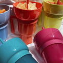 Snack Cup with Handle All-in-one Drink Cup Water Cup Straw
