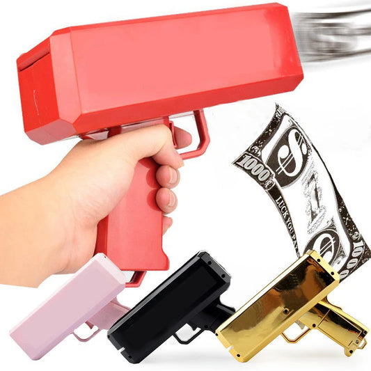 Shoot Money Gun Toy Party Banknote Shoot Pistol Paper Money Shooter Throwing Machine Funny Game Fashion Gift Party Supply Toys