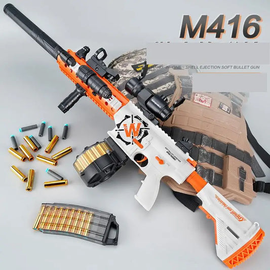 M416 blaster arma de brinquedo bala macia arma manual tiro automático airsoft cs jogos gel bola blaster meninos arma falsa brinquedo a2