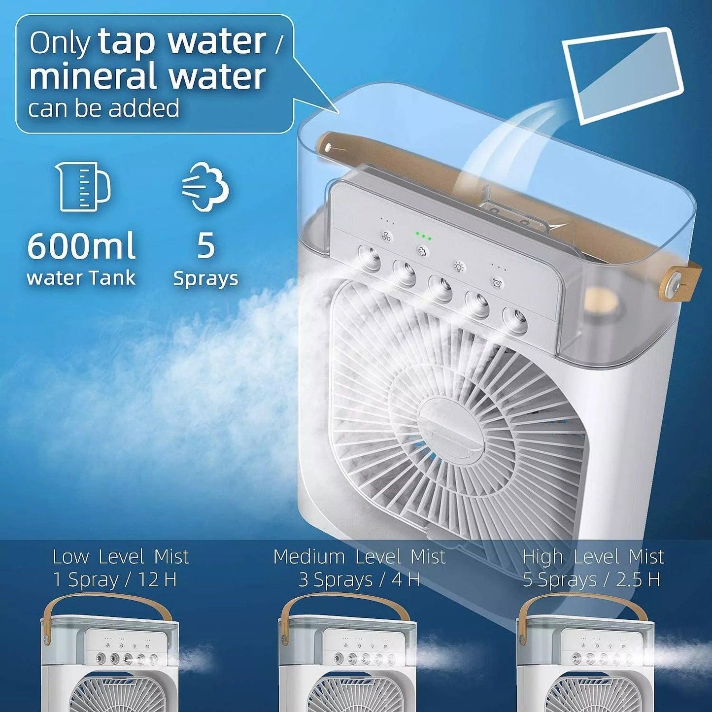 Portable Mini Air Conditioner AC Cooling Fan